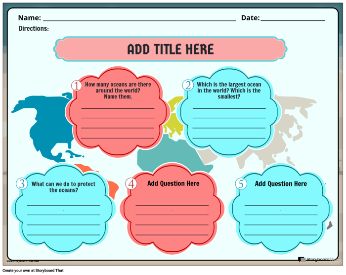 Third grade student practicing nonfiction reading comprehension with an ocean themed worksheet
