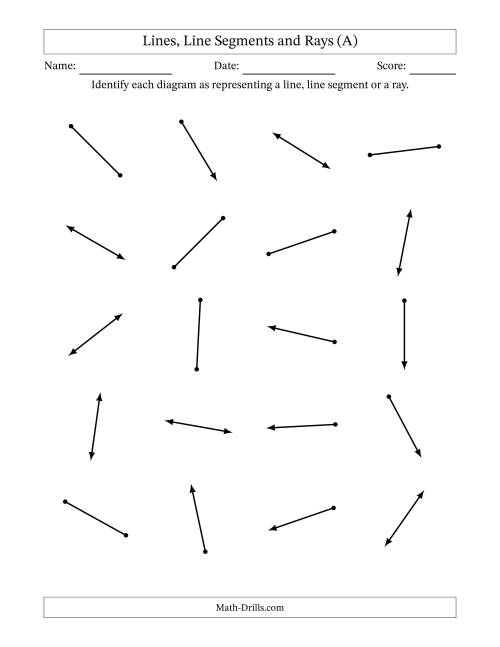 Geometry Lines Worksheet for Third Grade Mixed Operations Activity 21 Third grade geometry worksheet featuring exercises on identifying parallel and perpendicular lines for lesson 21