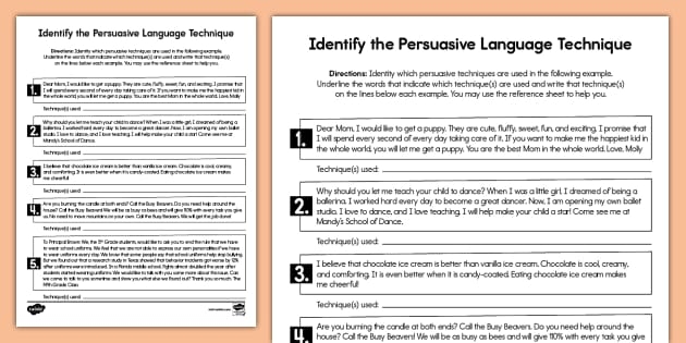 Third grade student working on a How to Write Your Own Persuasive Paragraph worksheet