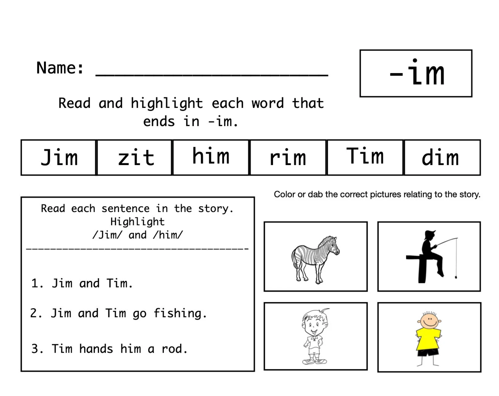 Decoding to Read Fluently Practice Activity for Elementary Readers Third grade students practicing phonetic decoding skills by identifying beginning and ending sounds in words on a worksheet