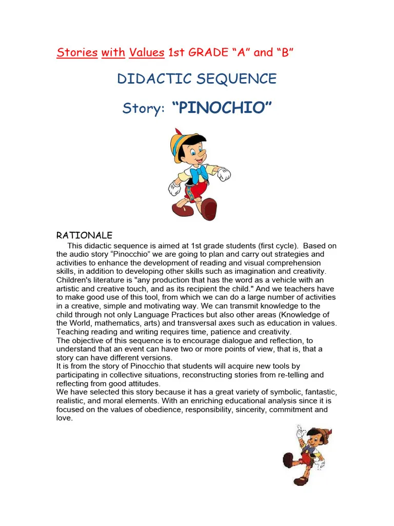 Third grade Earth and Space Science worksheet featuring a Pinocchio reading comprehension passage number 15