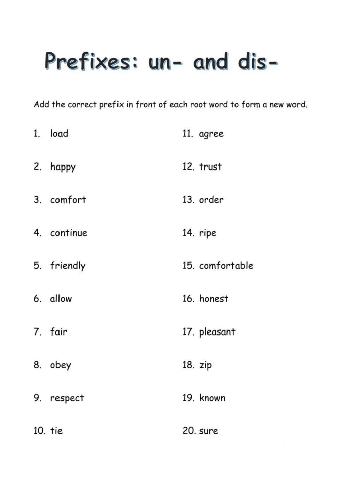 Prefix Practice Worksheet Number 21 Featuring Dis Non and Un Exercises Third grade students completing a language arts worksheet focused on the prefixes dis, non, and un