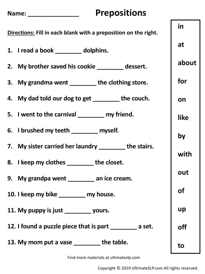 Worksheet on understanding prepositions for third-grade geography students Mr. Cannon teaches third graders about prepositions in an engaging classroom setting