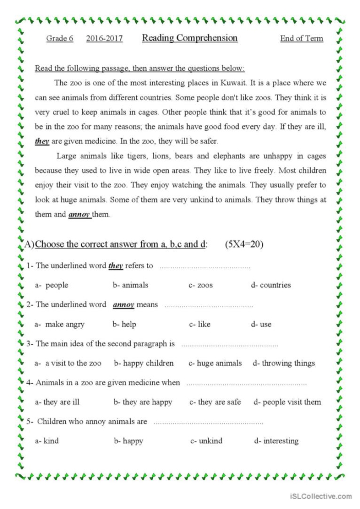 Problem and Solution Reading Comprehension Worksheet 4 for Third Grade Third grade reading comprehension worksheet focused on identifying problem and solution in short stories