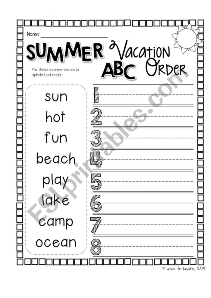 A third grade student working through a camping vacation reading comprehension worksheet about ratios and proportions