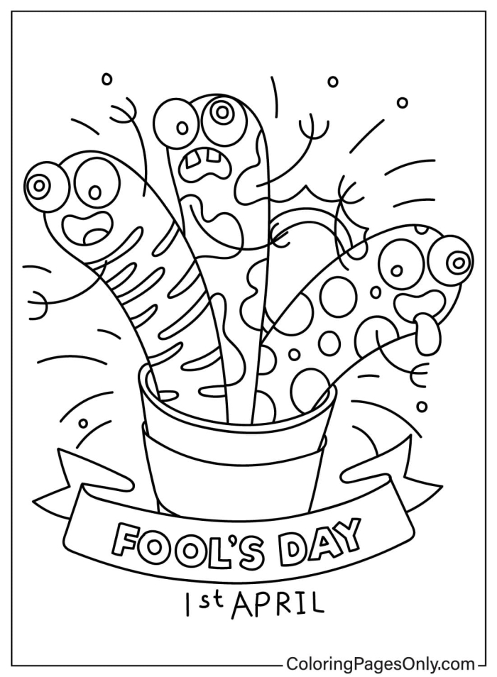 April Fools' Day hoaxes worksheet for third graders featuring reading comprehension activities