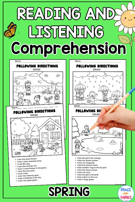 Third grade reading comprehension worksheet about following directions to make a tornado in a bottle