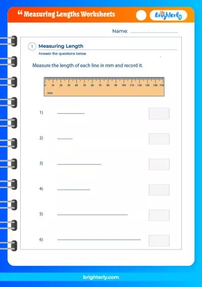 Third grade measurement practice worksheet with adorable images to measure in feet or inches Practice Reading Lengths worksheet featuring engaging images for measurement activities