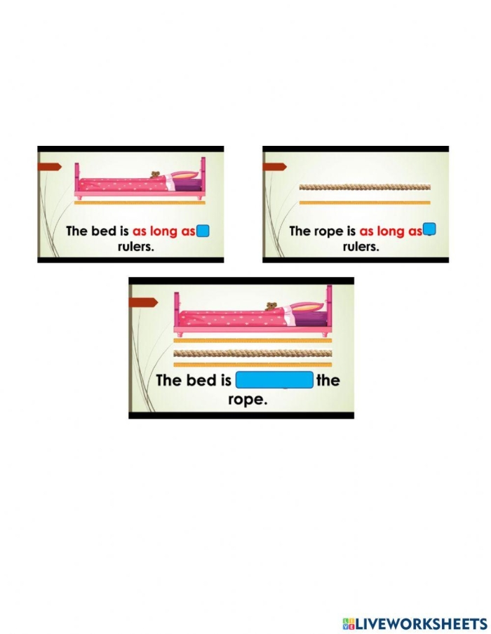 Engaging measurement worksheet for third graders to practice feet and inches Practice Reading Lengths worksheet featuring fun illustrations for measurement activities