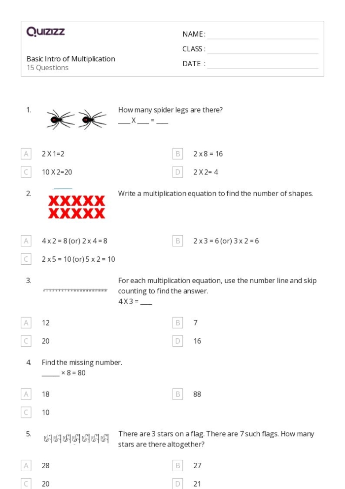 Third grade students learning to connect repeated groups to multiplication using addition equations