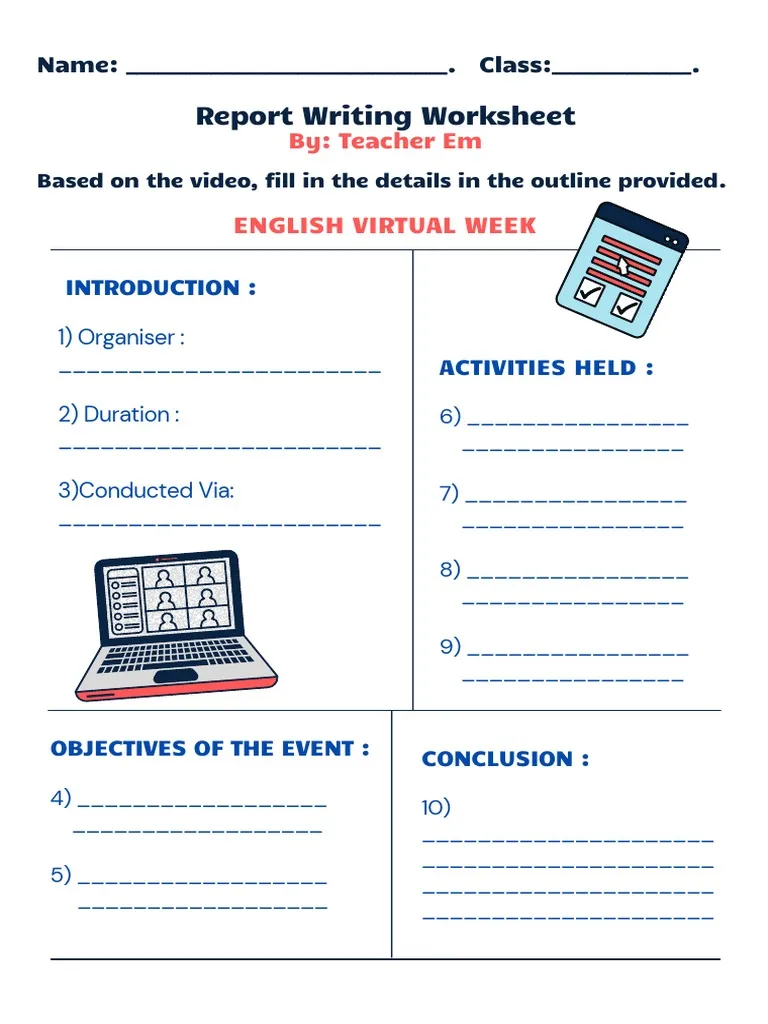 Geometry worksheet for Third Grade Worksheet for third graders focusing on writing a book report, featuring geometry themes. Writing the Report worksheet for third grade students to enhance their report writing skills.