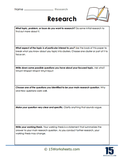 Graphic organizer for researching an important person, designed for third graders to collect and arrange information