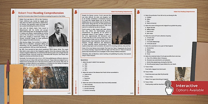 Engaging worksheet inspired by Robert Frost's poetry for young learners Robert Frost Rhyme Scheme worksheet for third graders focusing on rhyme learning