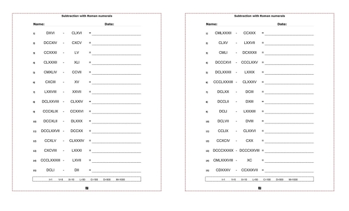 Introductory worksheet for third graders focused on Roman numerals Children practicing Roman numeral identification on an engaging worksheet