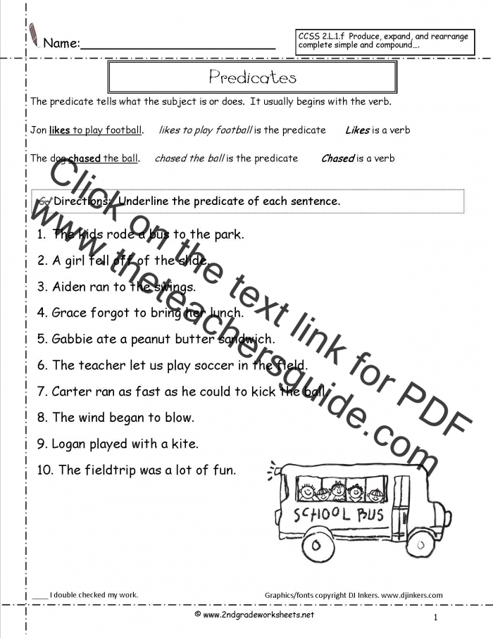Expanding Sentences worksheet example showing how to add complex conjunctions to simple sentences Third grade students practicing sentence expansion with subordinating conjunctions on a worksheet activity