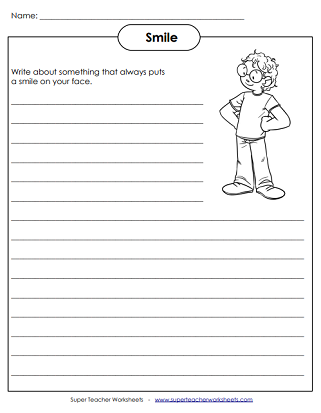 Third grade worksheet featuring writing prompts to improve sentence construction skills
