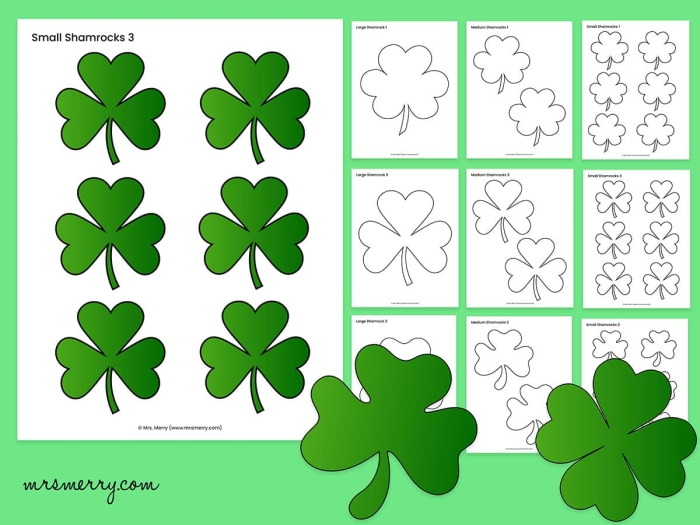 Shamrock maze worksheet for third graders featuring a path from start to finish