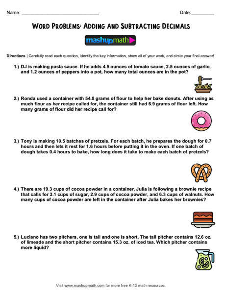 Third grade multiplication worksheet featuring silly April Fools Day word problems