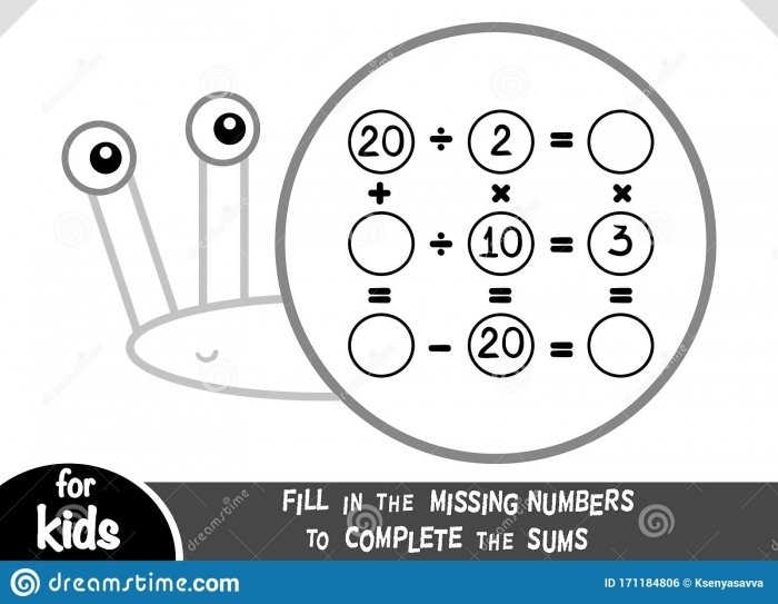 Snail Division Practice Problems for Elementary Math Learners Third grade students solving division math problems with a smiling snail character on a colorful worksheet