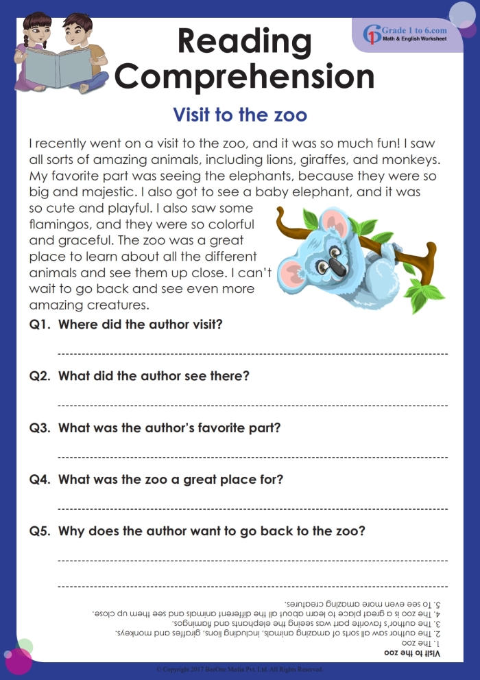 Reading worksheet for Third Grade Worksheet depicting the story of Leo overcoming his soccer injury for third-grade reading comprehension. Reading Comprehension: The Soccer Sprain worksheet for grade 3 students.