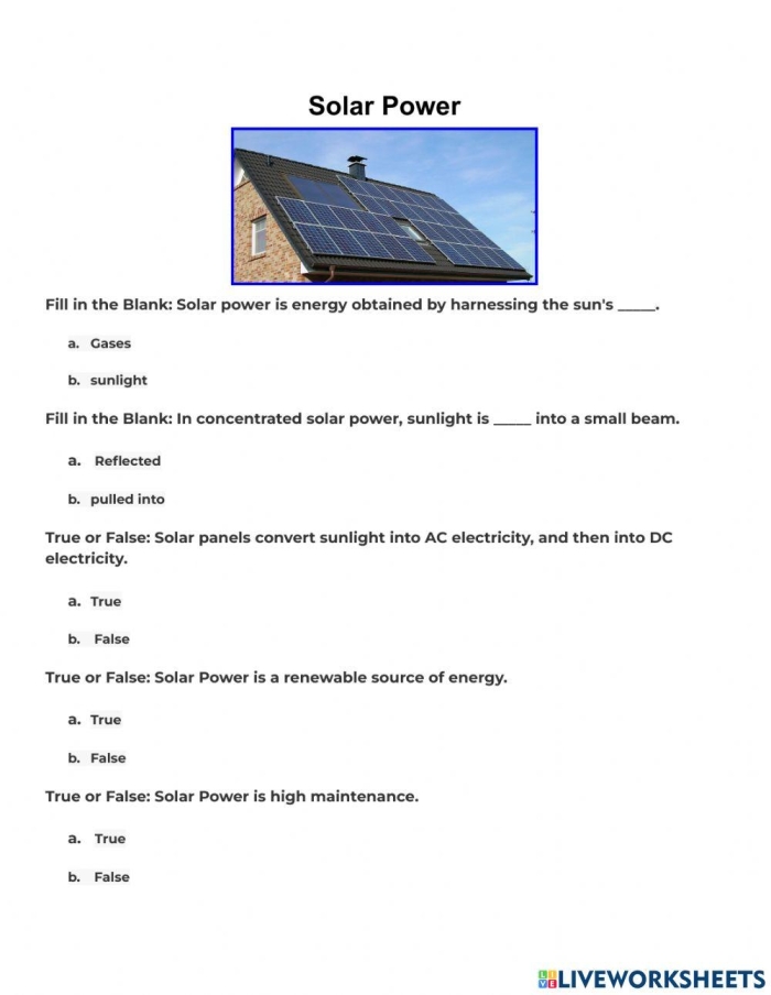 Understanding solar energy: A worksheet for young learners Worksheet for third graders exploring solar energy concepts