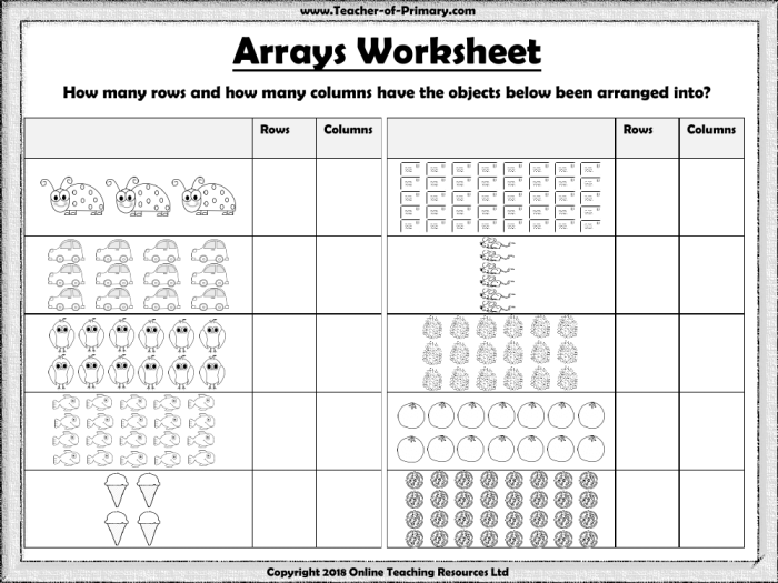 Multiplication: Star Arrays worksheet for kids in grade three Star arrays worksheet for third graders focusing on single-digit multiplication problems