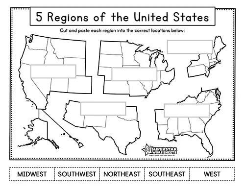 Third grade vocabulary worksheet titled Learn About Your State featuring fill in the blank prompts