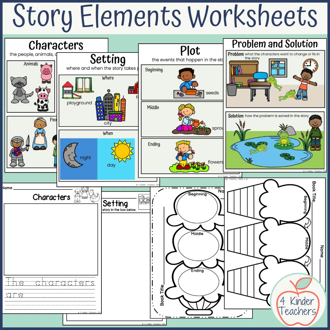 Story Elements in Sentences Worksheet for Reading Skills Worksheet for identifying story elements in sentences for third graders