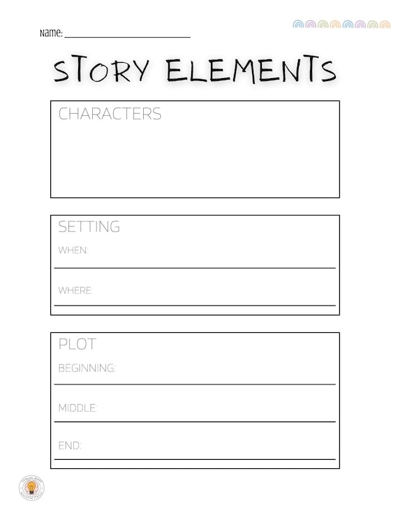 Story Elements in Sentences Worksheet for Reading Skills Development Worksheet for identifying story elements in sentences for third graders