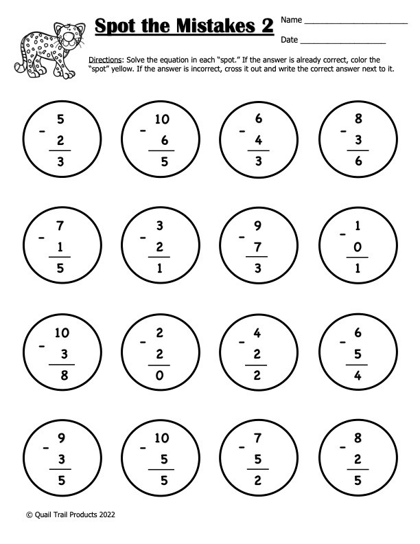 2-Minute Subtraction Practice Worksheet 19 for Elementary Math Skills Third grade timed subtraction drill with two-minute math problems for building arithmetic fluency