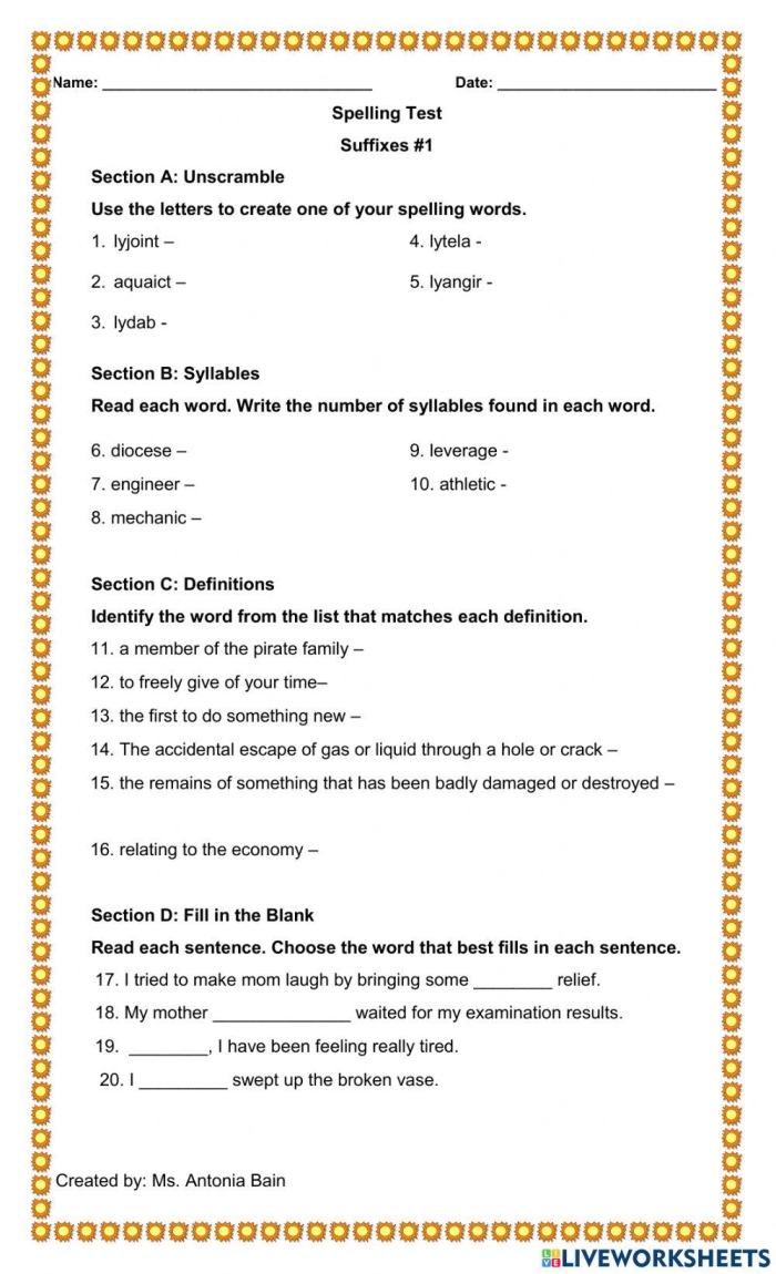 Spelling Rules for Suffixes Worksheet Number Seventeen for Third Grade Third grade students practicing spelling rules for suffixes on an educational worksheet
