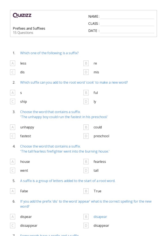 Students engaging with the Suffixes: How Thoughtful! worksheet for third grade. Third grade worksheet focusing on suffixes -ful and -less in sentence completion.