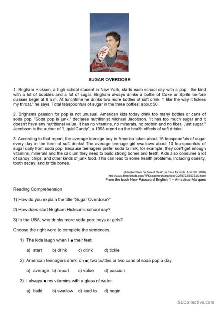 Third grade reading comprehension worksheet about Mindy and her birthday cake
