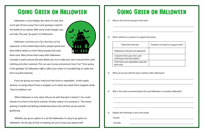 Third grade reading comprehension worksheet featuring a story about Mindy's birthday party and cake with comprehension questions