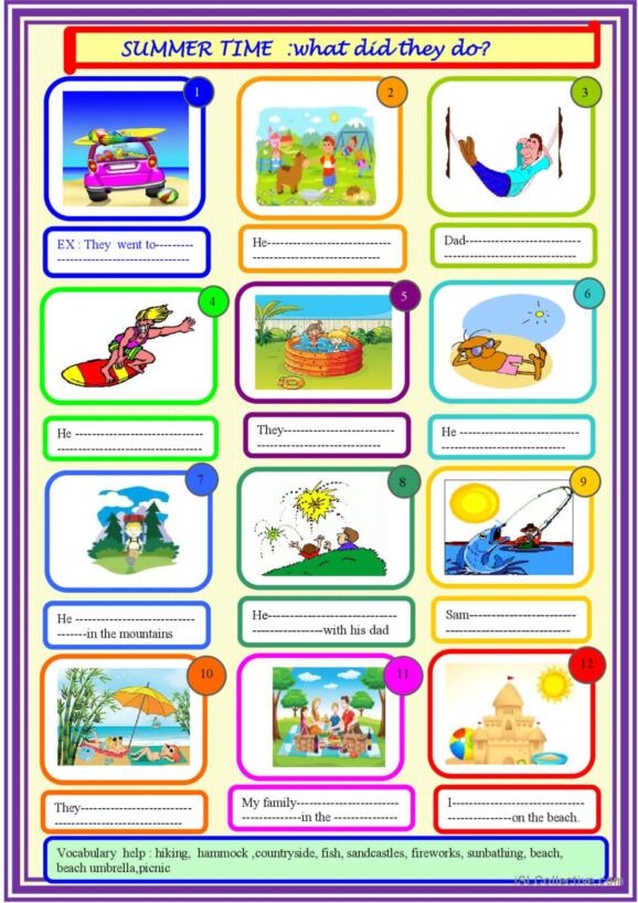 Third grade summer grammar worksheet focusing on adjectives and nouns to improve handwriting skills. Fun and engaging approach to mastering parts of speech for young learners.