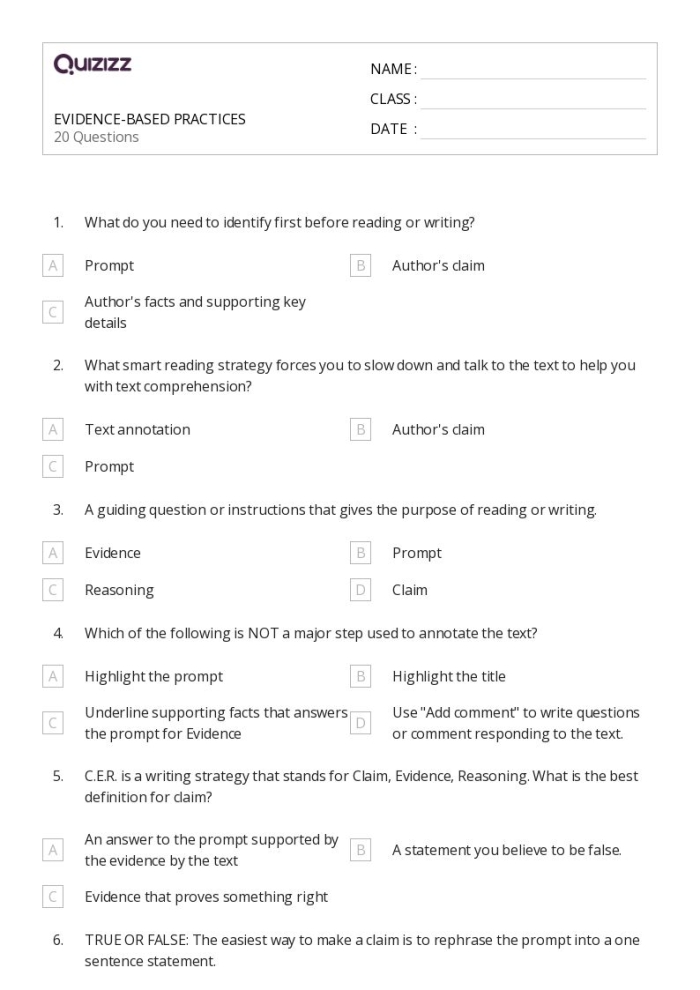 Worksheet for third graders on adding relevant supporting details to main ideas