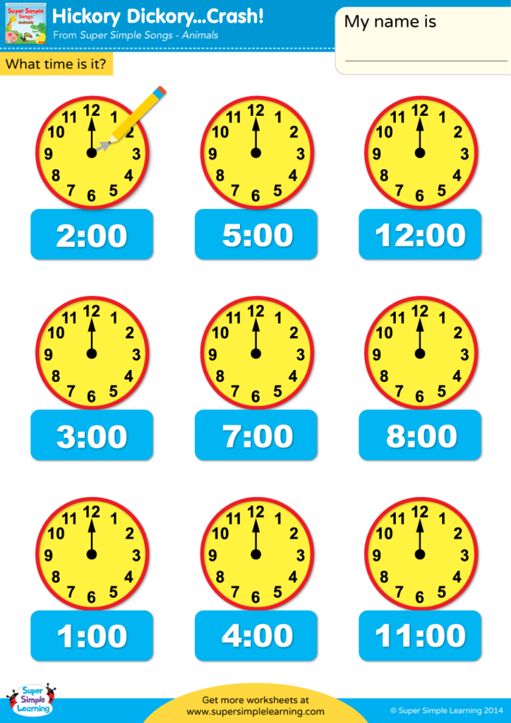 Third-grade students engaging with a worksheet on telling time and dates