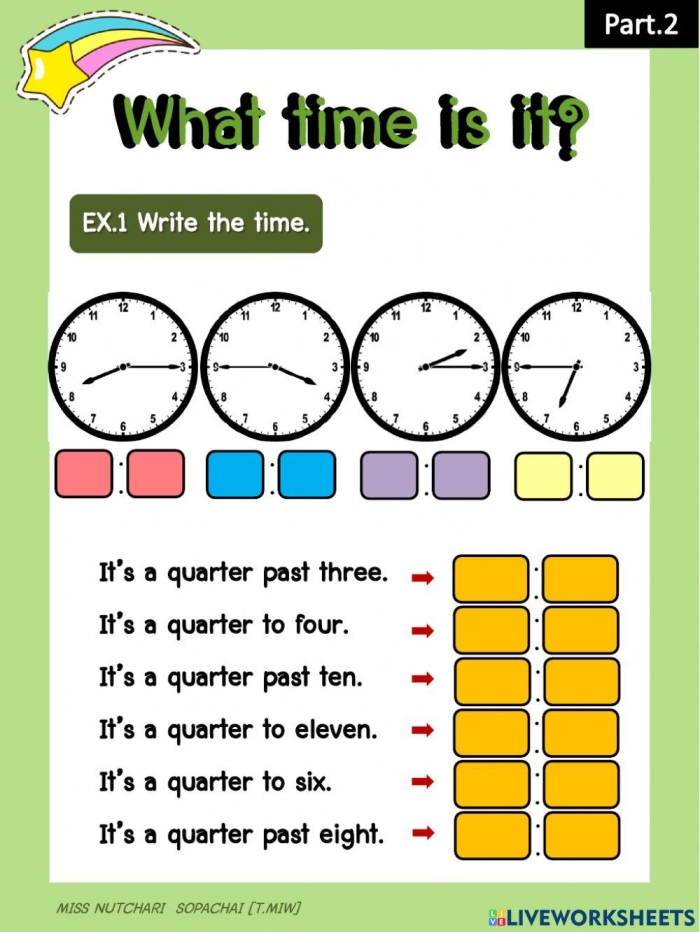 Worksheet on calculating time zones for third graders