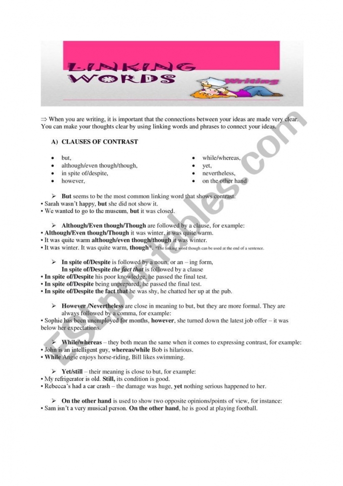 Third Grade Linking Ideas with Transition Words Practice Activity 15 Students writing sentences with addition transition words like and, also, and another to connect related ideas in a third grade worksheet exercise 15