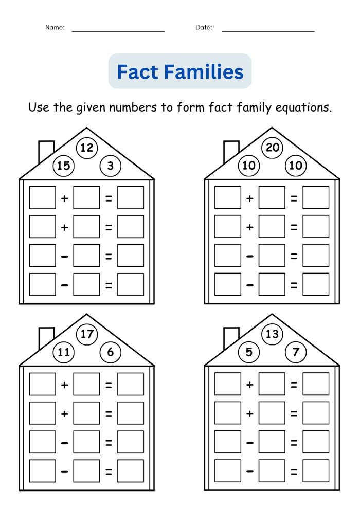 Fractions worksheet for Third Grade Transportation-themed worksheet for third graders practicing multiplication and division fact families. Engaging transportation fact families worksheet for enhancing fraction skills in third grade.