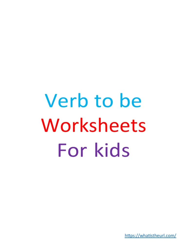 Identifying and using the verb "to be" with this engaging worksheet Worksheet for practicing the verb "to be" in third-grade grammar lessons