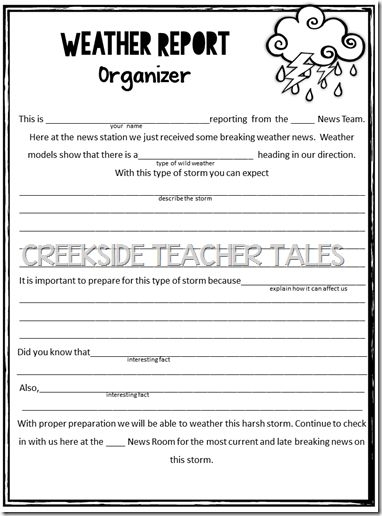 Answering Questions About Wild Wild Weather Third Grade Writing Worksheet 8 Third grade worksheet featuring reading comprehension questions about wild weather patterns and storm facts