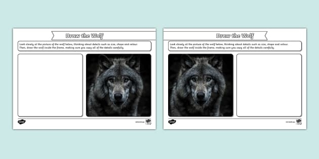 Wolves in Yellowstone National Park featured on a third-grade life science worksheet