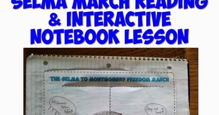 Worksheet for third graders about the Selma to Montgomery March in the civil rights movement