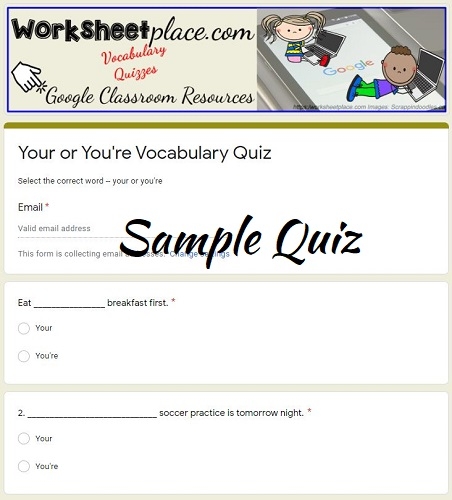 Engaging fill-in-the-blank story for practicing you're and your concepts Worksheet illustrating the difference between you're and your for third graders