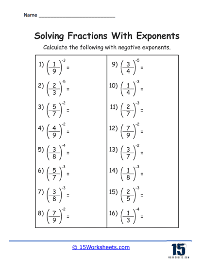 Third grade math worksheet for identifying and writing fractions based on shaded shapes 17