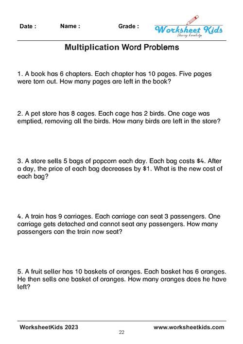 Zoo multiplication practice activity for elementary students learning to multiply single and two-digit numbers Third grade Spanish multiplication word problems worksheet featuring zoo animals and mathematical equations to solve
