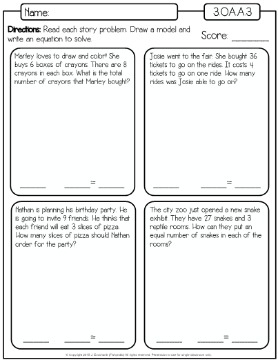 Zoo-themed math practice worksheet with colorful illustrations for solving one and two-digit multiplication problems Third grade Spanish multiplication word problems worksheet featuring zoo animals and simple multiplication equations
