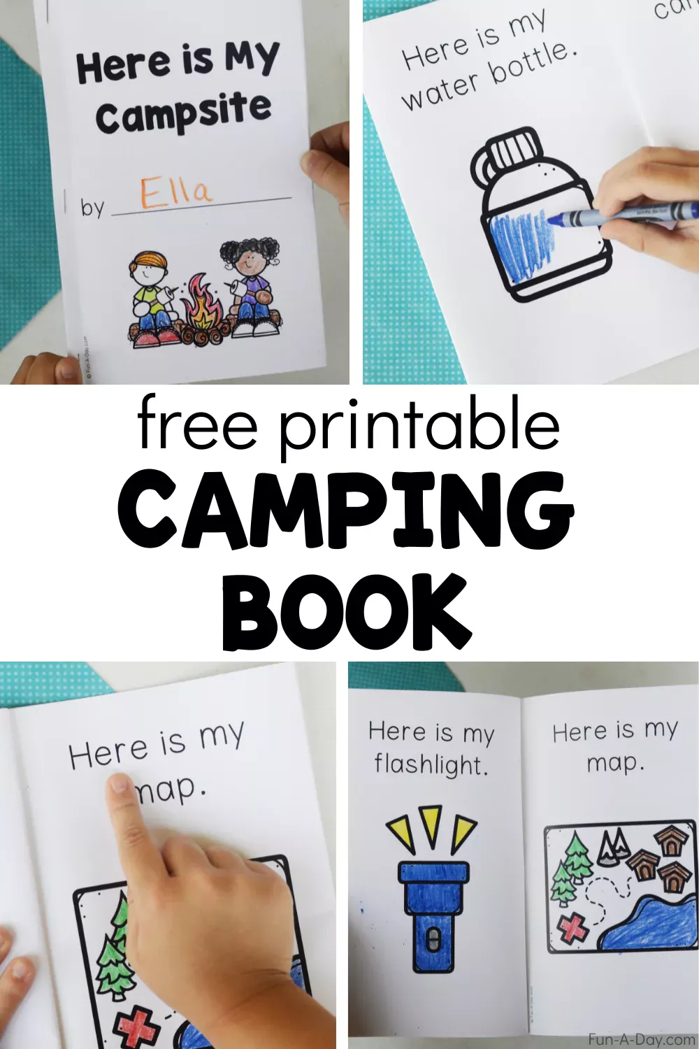 Crazy Stories Camping Adventure Worksheet Page 4 for Elementary Fractions Practice Third grade students filling in blank spaces on a camping adventure worksheet to practice fractions and parts of speech
