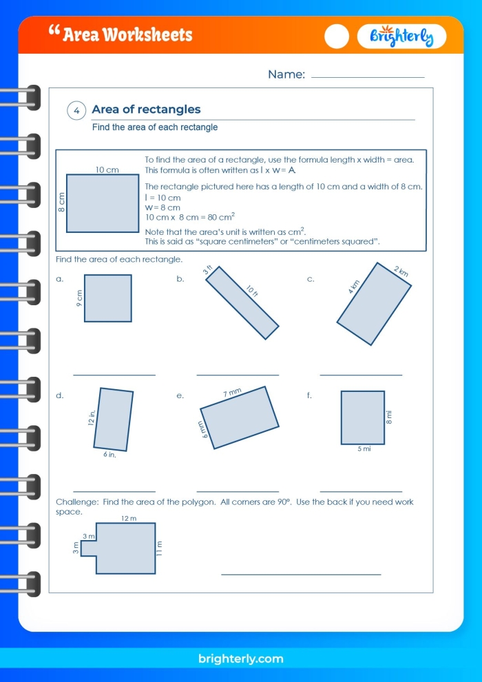 Everyday Area Worksheet Image 9: Finding Area Through Additive and Multiplicative Methods Third grade students measuring and calculating area using everyday objects and multiplication strategies